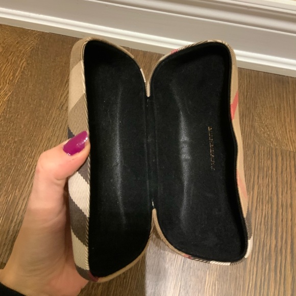 BURBERRY London Glasses Sunglasses Case Hard Clamshell Nova Plaid Authentic - Picture 8 of 16